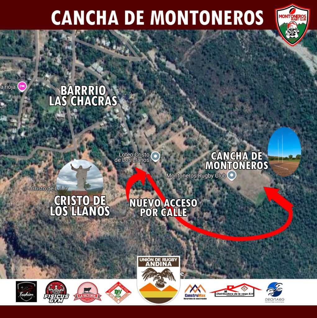 MONTONEROS UBICACION CANCHA